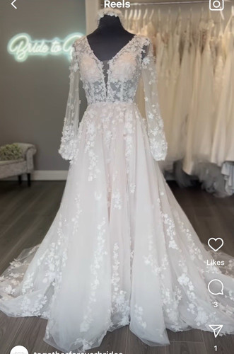 Romantic aline wedding dress - romantic,