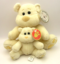 CHUBBLEY BEARS - CREAMY WITH BABY BEAR - RETIRED WITH  TAG - MINT CONDITION