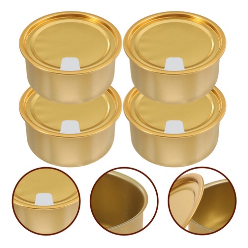 Pcs storage tins with - pcs, lids