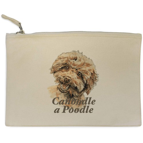 Canoodle poodle canvas - 'canoodle, a