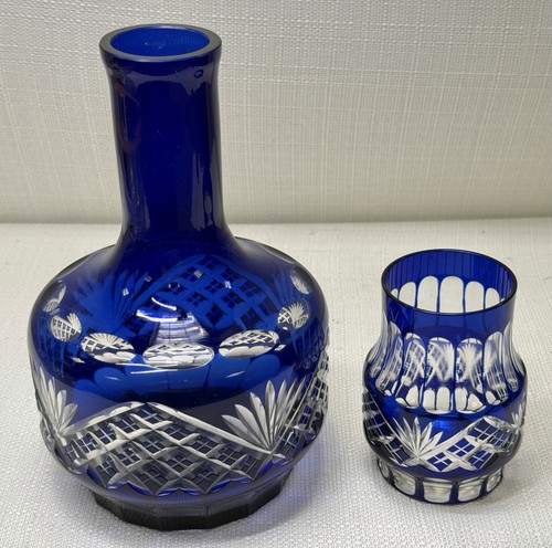 Bohemian cobalt blue cut - bohemian,