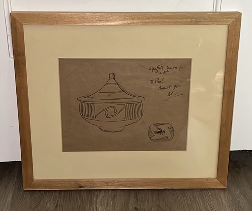 Bernard leach original drawing - bernard,