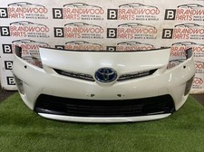 TOYOTA PRIUS MK3 2014 GENUINE COMPLETE FRONT BUMPER WHITE 070