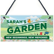 Garden signs wall door sign - garden,