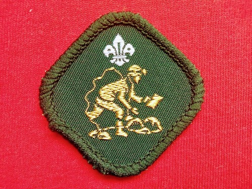 Vintage caver scout - -, badge