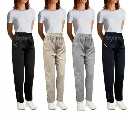 Womens trousers elasticated - trousers,