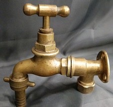 BRASS GARDEN TAP, RECLAIMED &  REFURBISHED BRASS GARDEN TAP