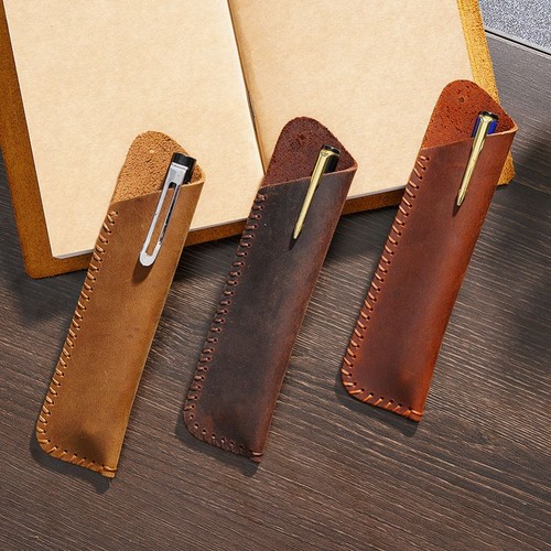 Cowhide pencil case - cowhide,