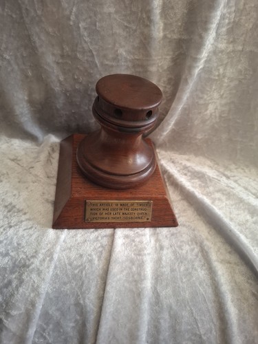 Antique wooden capston - capston, inkwell