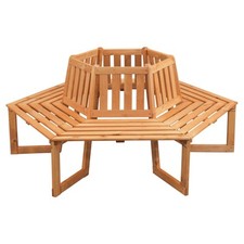 Tree Seat Bench - Solid Wood