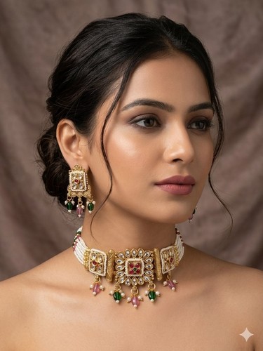 Bollywood rajwadi kundan pearl - bollywood,