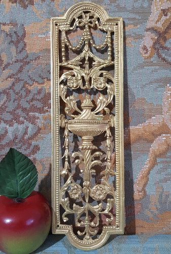 Ornate metal push plate finger - ornate,