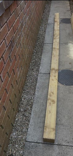 Fence post treated square - 3m,