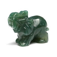 1x Natural Crystal Elephant