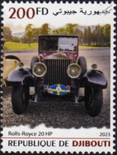 ROLLS ROYCE 20hp / 20 HP Luxury Car MNH Stamp (2023 Djibouti)