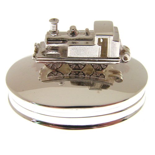 Silver steam train tooth - train, box