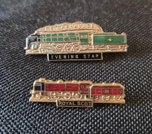 Vintage enamel train - 2, badges