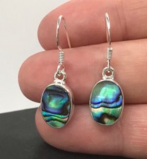 Drop earrings abalone paua