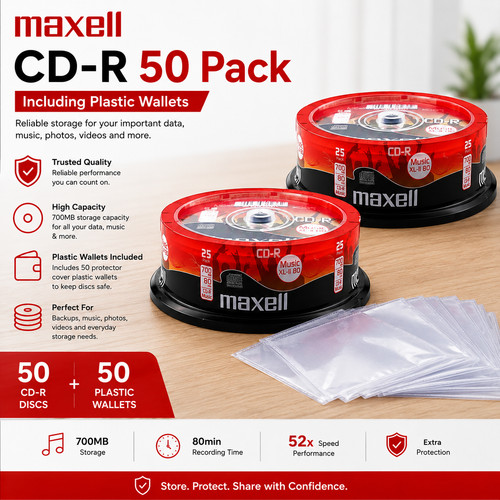 Genuine maxell 80 - cd-r, min