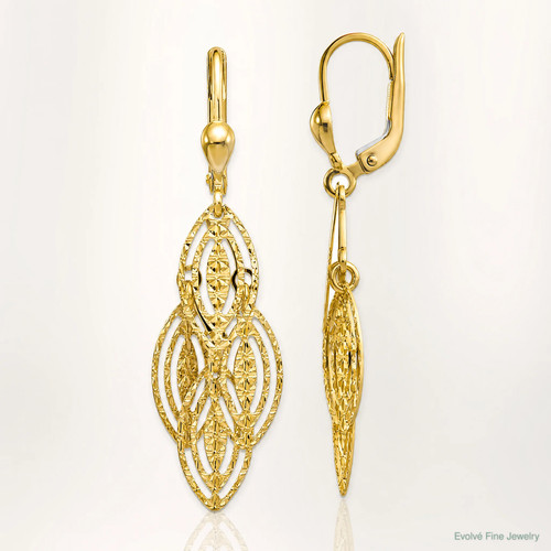14k yellow gold textured - 14k,