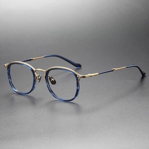 Retro blue gold titanium - retro,