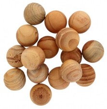 16pcs Wood Moth Balls Natural
