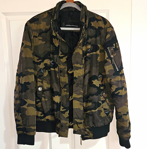 Dsquared2 men camo bomber - dsquared2, men's