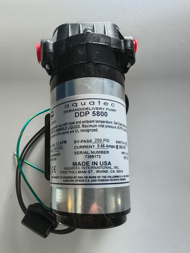 Aquatec pump 250psi pass - pump, by-pass