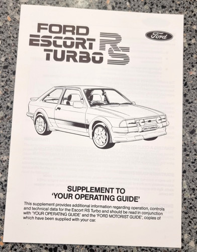 Ford escort turbo mk1 - escort, rs