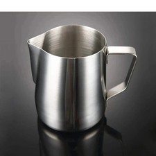 350ml Stainless Steel Milk Pour Pot Coffee Frothing Jug Container Metal Cup Mug