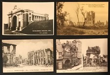World War 1 Ypres 4 Postcards