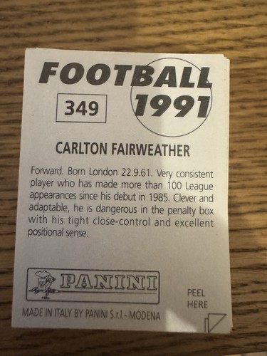 Panini football 1991 stickers - 1991,