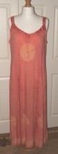 NOMADS ORANGE TIE DYED MAXI DRESS WITH STRAPS - LIGHT JERSEY FABRIC - 20/22
