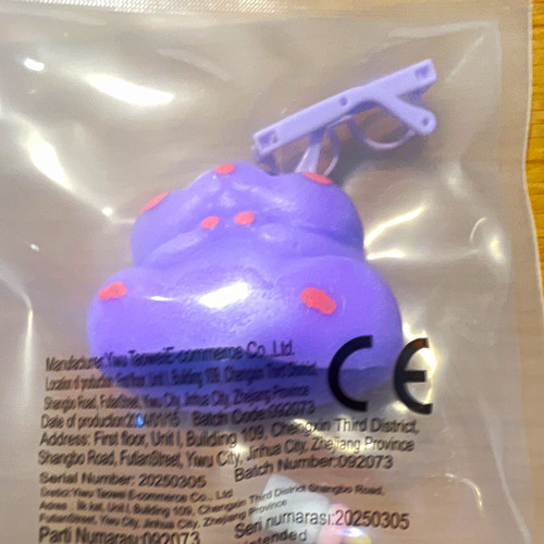 Purple pink hamster with - purple,