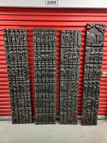 African wooden wall panels - african,