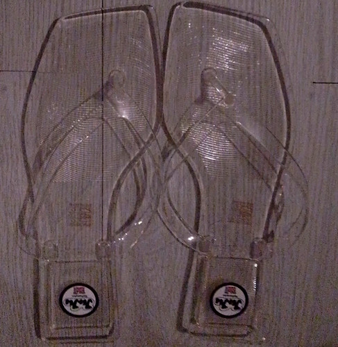 Juju clear plastic flip - clear, flip-flop