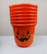 Plastic Pumpkin Treat Bucket