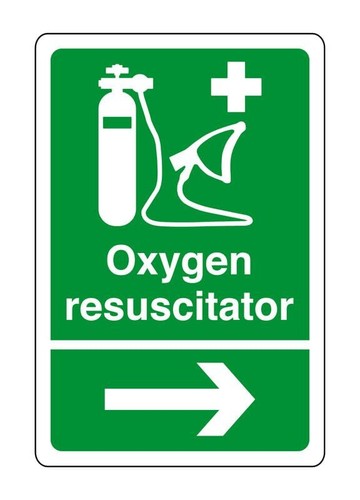 Oxygen resuscitator arrow
