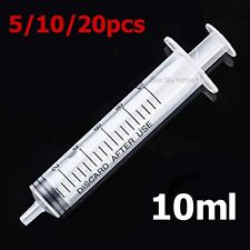 10ml Syringe for Hydroponics Nutrient Measuring Dosing Tool 5–20 Pcs -UK
