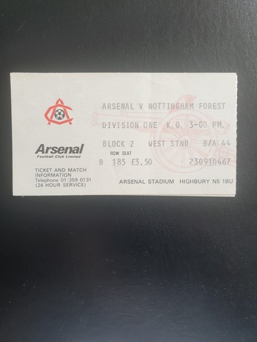 1980 ticket stub for - ticket,