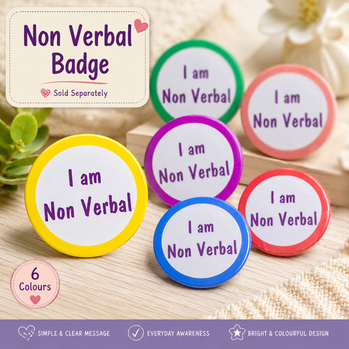 Non verbal badge - non,