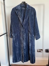 Topshop blue velvet trouser