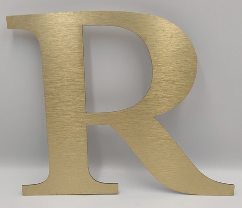 Reclaimed metal gold sign - 9.5",