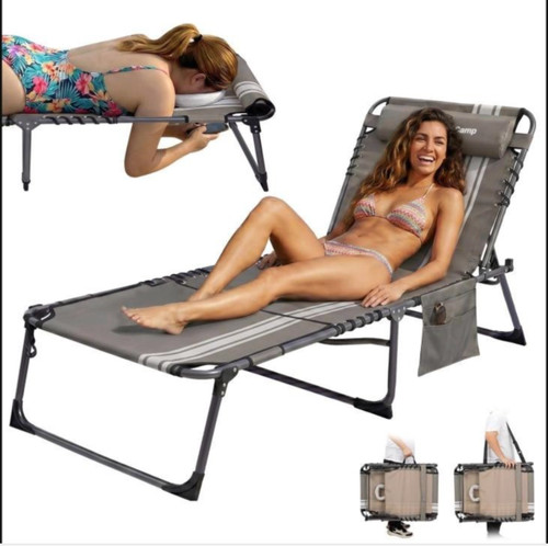 Kingcamp folding deckchair - folding,