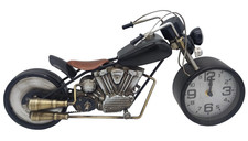 Motorcycle Clock Chopper Retro