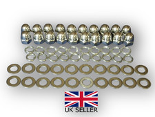 Vespa PX/T5/P, Stainless Steel Wheel Domed Nuts And Washers Complete Set