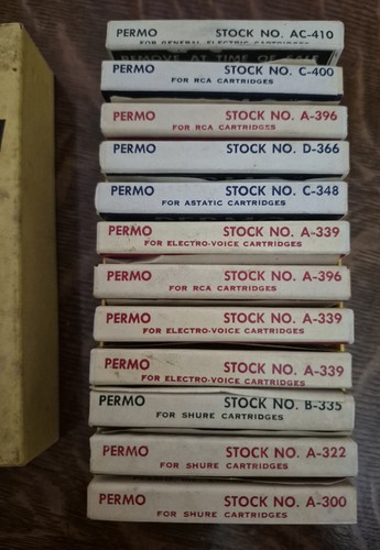 Permo phonograph needles - permo,
