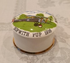 FINSBURY SHUTTLEWORTH COLLECTION SOPWITH PUP 1916 BONE CHINA TRINKET DISH