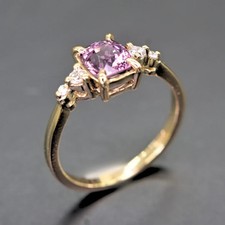 Pink Spinel & Diamond Ring in
