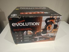 New Evolution R210SMS  210mm Boxed Complete Sliding Mitre Saw Brand New Sealed 